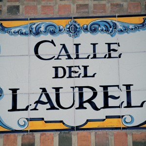 cartel de la calle laurel de logroño